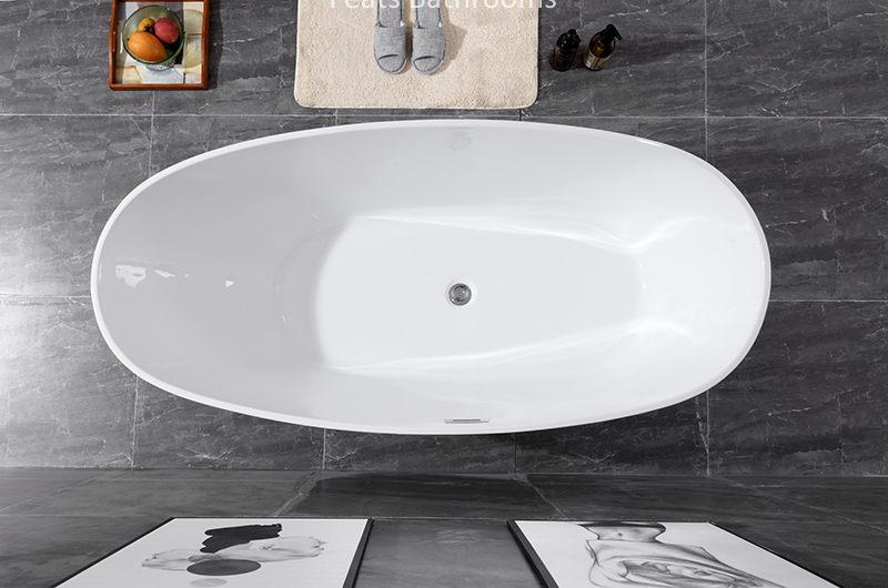 Freestanding Pure Acrylic Bath Tub Modern High Quality Large Free Standing Corner Soaking Acrylic Bathtub (#S002)