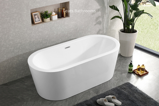 Classical Wide Edge Bath Acrylic Freestanding Bath Tubs(#S039)