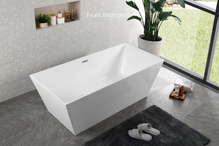 Square Freestanding Acrylic Bathtub(#S044)