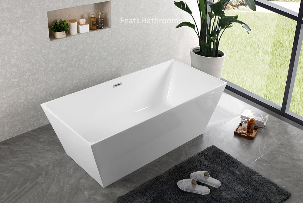 Square Freestanding Acrylic Bathtub(#S044)