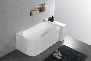 Two Sides Corner To Wall Acrylic Bath Tubs(#S045RH)