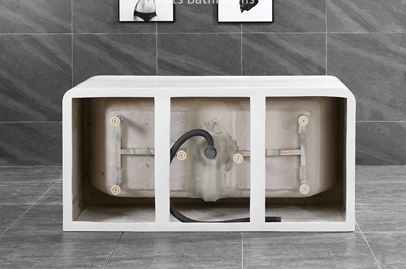 Comfortable High Quality Floor Mounted Acrylic Bathtubs Modern Hot Tub High Glossy Acrylic Shower Bath Tub (#S070)