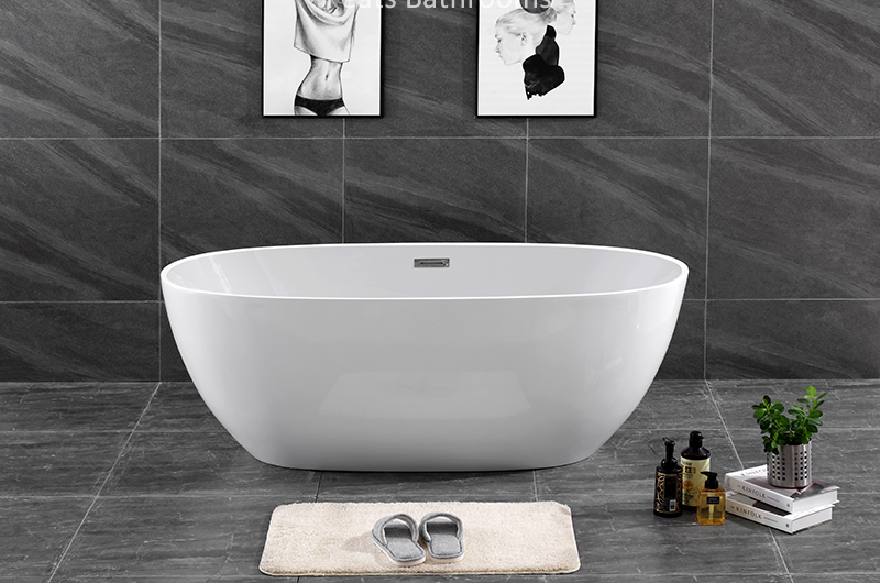 Adult Plastic Bathtub Beautiful Design Hot Acrylic Freestanding Bath Tub (#S038)