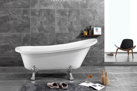 French Classical Royal Design Popular Bathroom Claw Acrylic Bathtub (#T002)