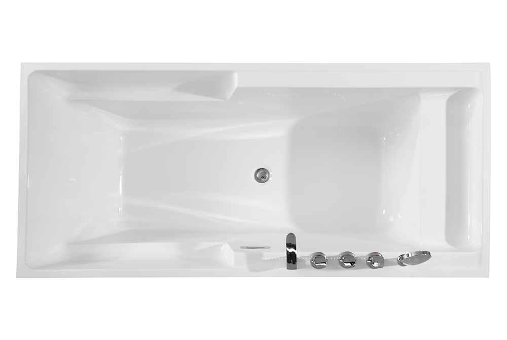 Fit To Wall Acrylic Bath Tub(#S024)