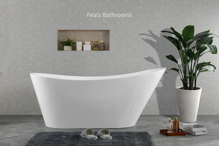 One End Higher Popular Freestanding Bathtub Acrylic Bath Tubs(#S047)